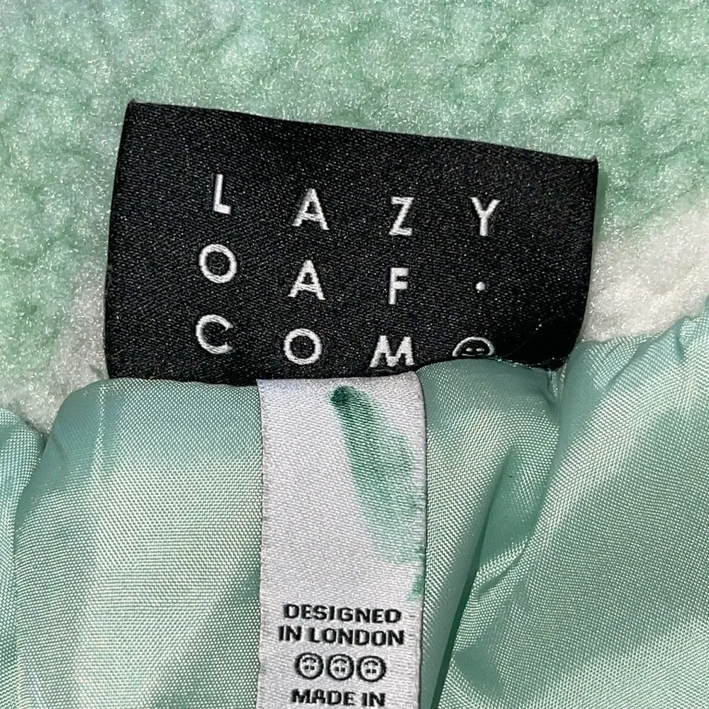Lazy Oaf Limited Edition Pistachio Checkerboard Fleece Shorts